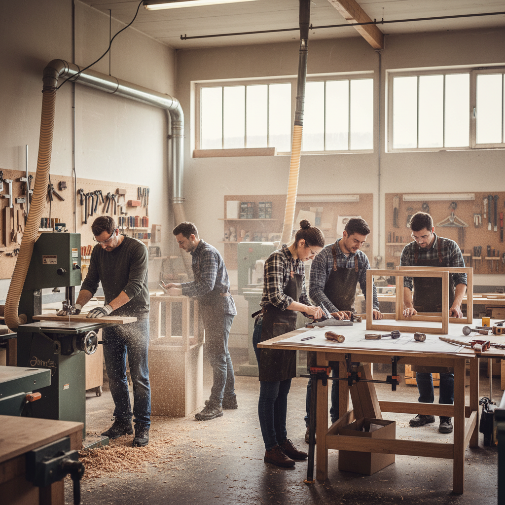 Team der Düsentrieb Schreinerei GmbH bei der Arbeit