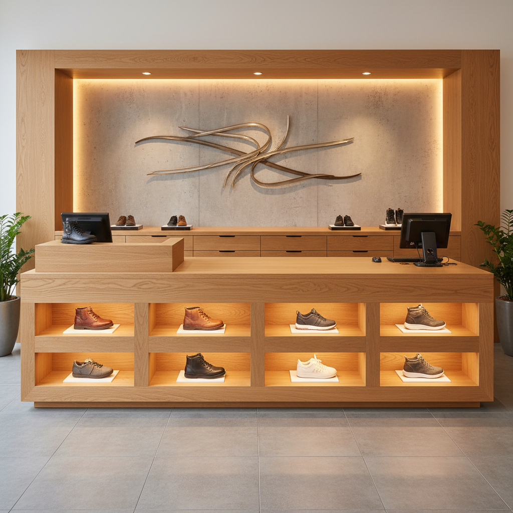 Verkaufstheke für Schuhgeschäft